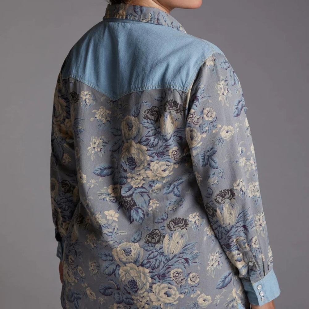LOVE THE LABEL Button Up Top - Picture 4 of 4